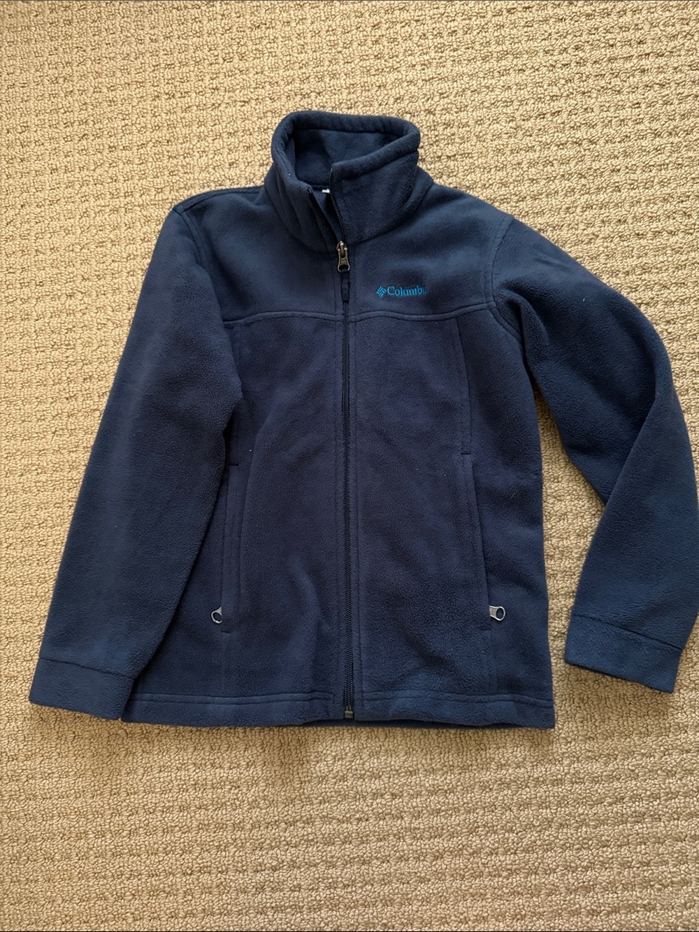 Columbia Dark Navy Zip-Up Fleece Jacket